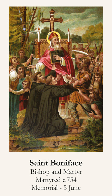 St. Boniface Prayer Card